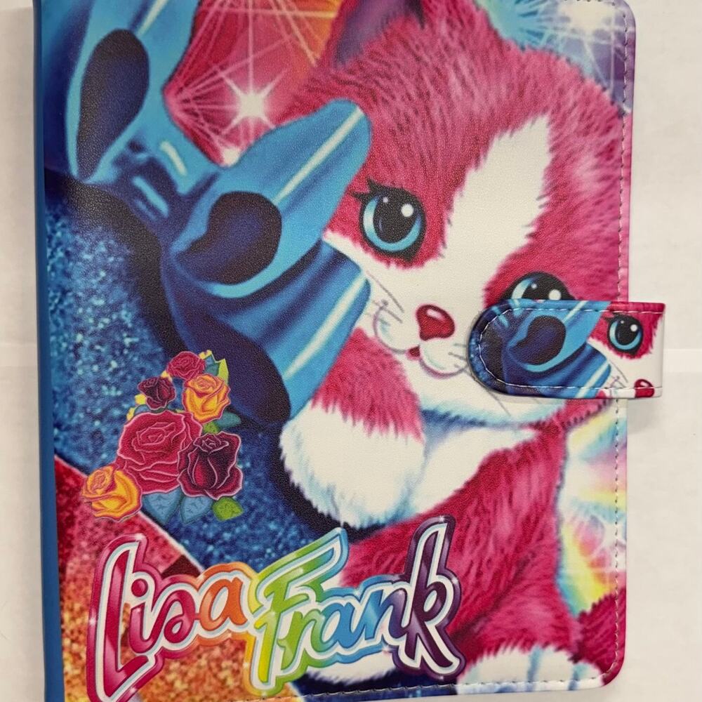 Lisa Frank Cat A5 Binder with printed paper